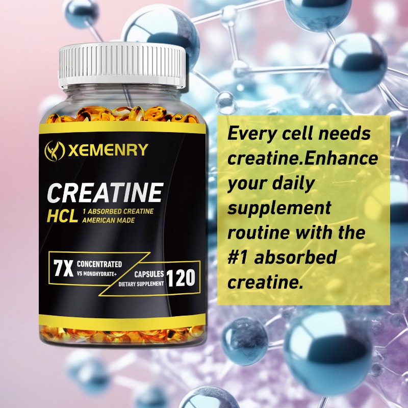 Creatine Hcl Capsule - Kapsułki Kreatyny HCl, Zwiększają Siłę Mięśni,