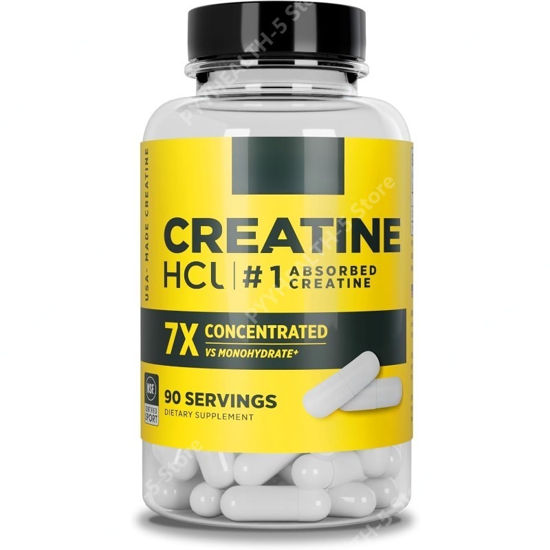 Creatine Hcl Capsule - Kapsułki Kreatyny HCl Wsparcie Mięśni, Funkcji