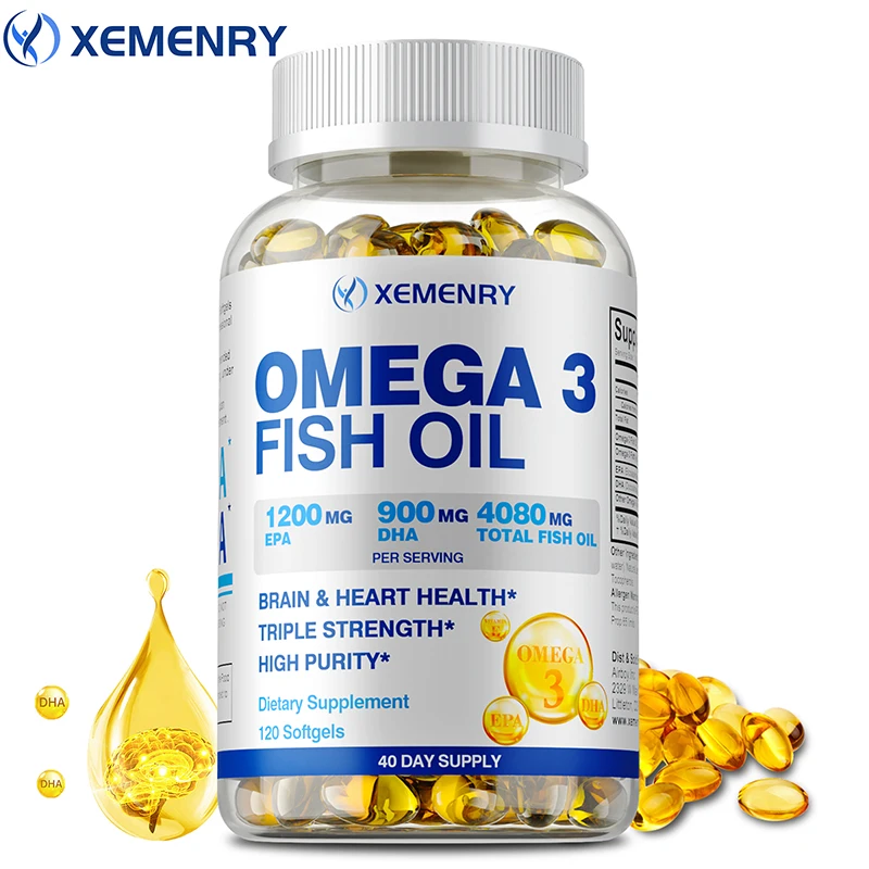 Omega 3 Fish Oil - Olej rybny omega-3 - poprawia pamięć,