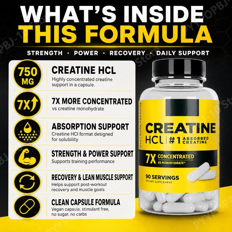 Kreatyna HCl 750mg 90 kapsułek – Creatine Hcl Capsule recenzja i cena